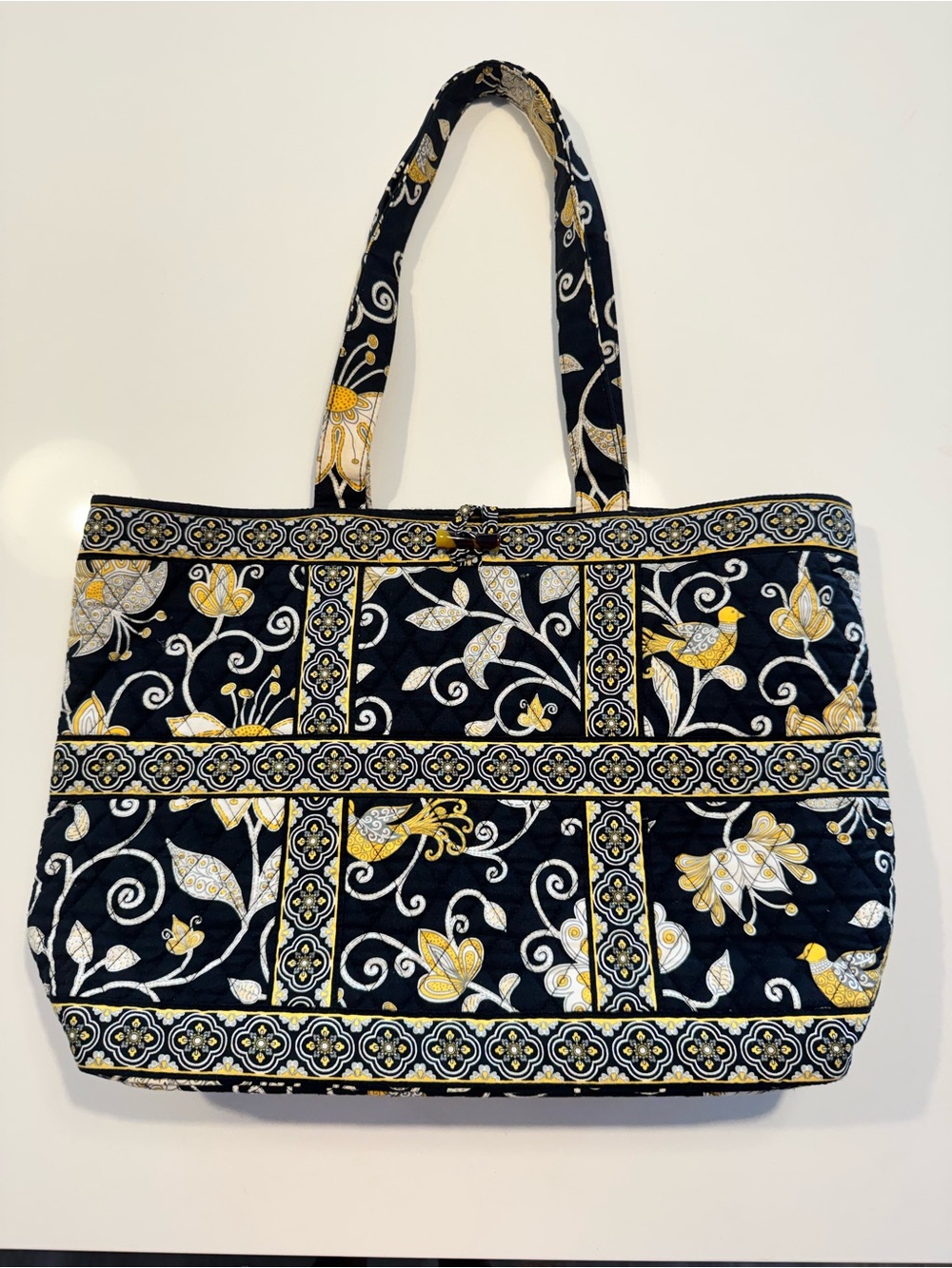 Vera Bradley Tote in Retired Yellow Bird